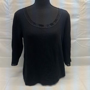 Women’s Lauren Ralph Lauren Long Sleeve Lace Top Size XL